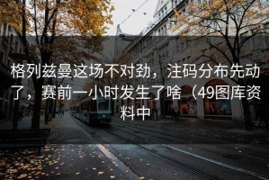 格列兹曼这场不对劲，注码分布先动了，赛前一小时发生了啥（49图库资料中