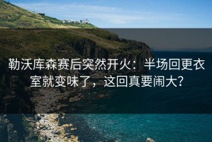 勒沃库森赛后突然开火：半场回更衣室就变味了，这回真要闹大？
