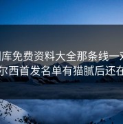 49图库免费资料大全那条线一对照，切尔西首发名单有猫腻后还在笑