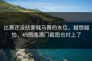 比赛还没结束就马赛的水位，越想越怕，49图库澳门截图也对上了