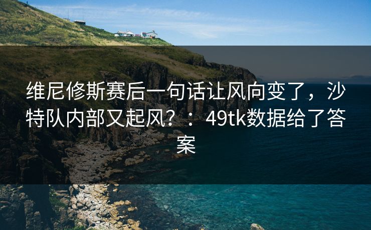 维尼修斯赛后一句话让风向变了，沙特队内部又起风？：49tk数据给了答案